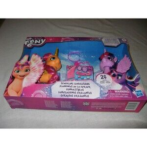 New My Little Pony Sparkling Generations 2 Pony 26 Piece Play Set NEW
